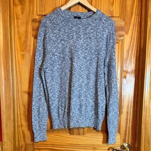J. Crew Marled Blue Crewneck Sweater